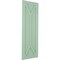 Ekena Millwork True Fit PVC San Carlos Mission Style Fixed Mount Shutters, Seaglass, 15W x 44H, PR TFP001SC15X044SG - alternate 7
